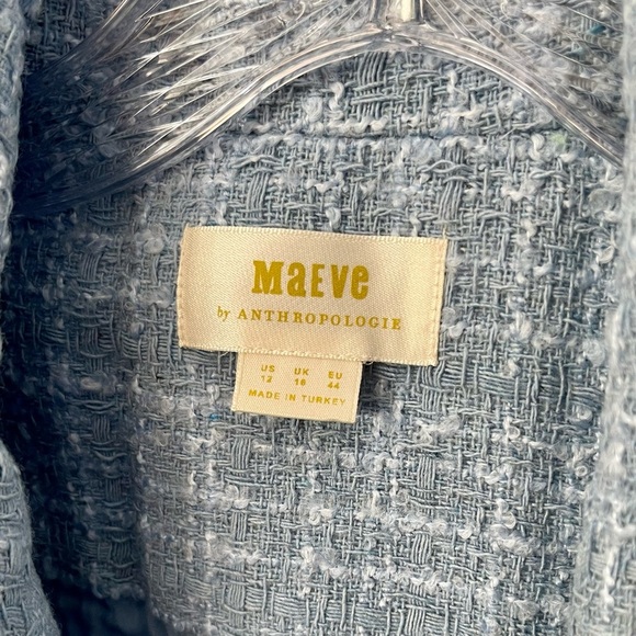 Anthropologie | Maeve | Sleeveless Tweed Blazer Mini Dress | Women’s 12 - Picture 4 of 6